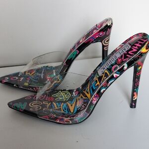 Colorful Graffiti Women's Heels